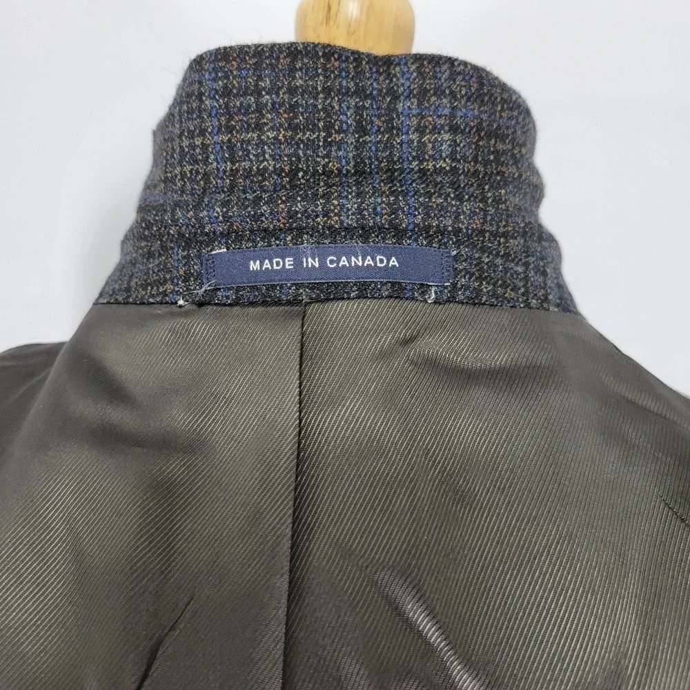 Daniel Cremiux Cooper SPJ Men's Sport Coat Blazer Two Button Flannel‎ Wool 44S